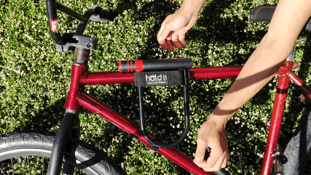 ULAC U Hold+ Universal Bicycle U Lock Mount D Lock Mount Lock Bracket - L  (145mm) : : Sports & Outdoors